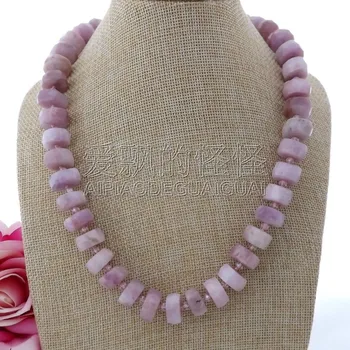 

N091208 8x14mm 20'' Natural Faceted Kunzite Necklace
