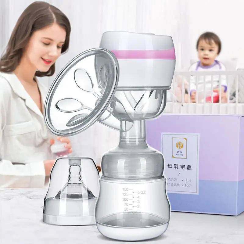 

New Electric Breast Pumps Powerful Nipple Suction USB Charging Breast Pump with Baby Milk Bottle Safety BPA Free A2