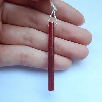 

Semi-precious stones, Jewelry accessories Natural Red Agate Pendant Bead,47x4mm,2.01g