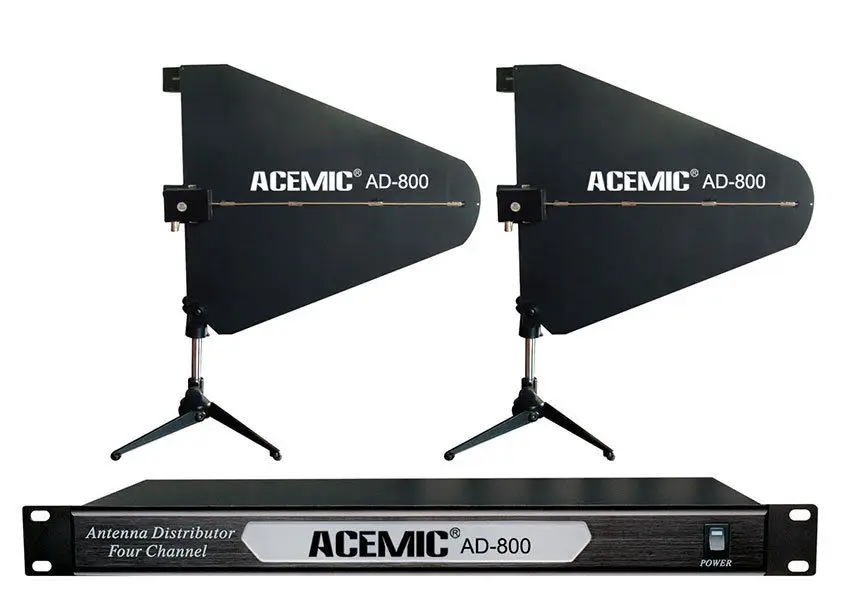 

UHF 600-900MHz ACEMIC AD-800 Antenna Distributor Amplifier Wireless Microphone System/ Enlarged Range 400 meters