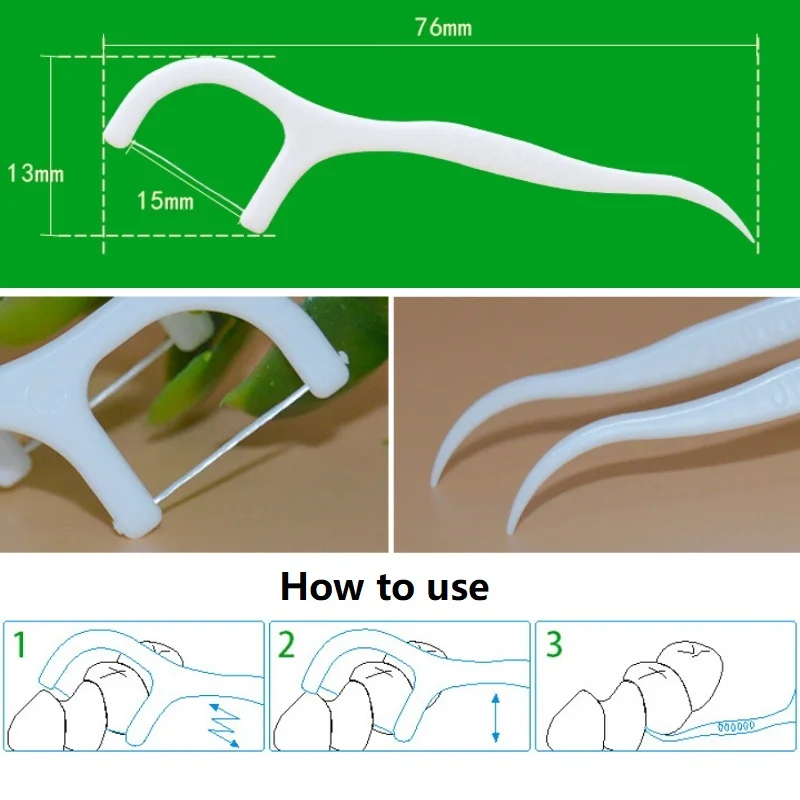 50 шт./30 шт. зубная нить, зубочистки, палочки для чистки зубов, очиститель зубов с коробкой, практичная гигиена здоровья, уход за полостью рта 7,5 см