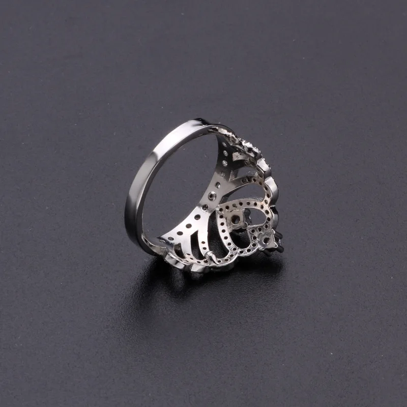 Кольцо ishowle Crown из розового золота с кубическим цирконием для девочек, свадебное винтажное элегантное кольцо с выемкой, Золотое 585 роскошное ювелирное изделие jzb03
