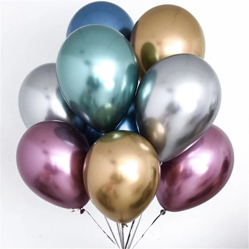 Buy 10pcs 12inch Birthday Metallic