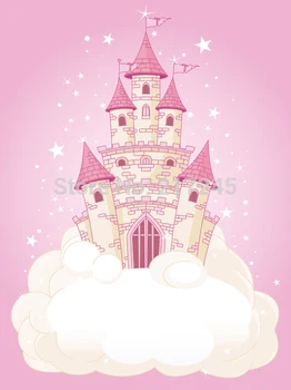 

Art Fabric Photography Backdrop Castle Custom Photo Prop backgrounds 5ftX7ft D-2987