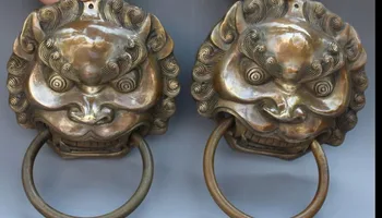 

Chinese-Bronze-Fengshui-Fu-Foo-Dog-Guardion-Lion-Head-Door-Gate-knocker