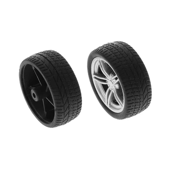 

4pcs Simulation Rubber Wheel Tire Wheel Toy Model DIY RC Spare Parts 95AE