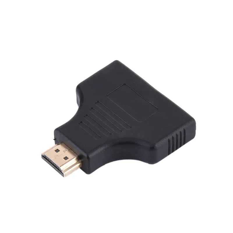 1080P 1 in 2 HDMI Splitter Adapter Male to 2 Female Onversion Head Adapter HDMI Male to Female Conversion Cable