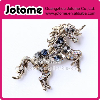 

Unicorn Brooch Crystal Unicorn Broach Jewelry Unicorns Brooches