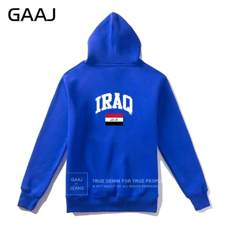 GAAJ флаг Ирака Для мужчин Толстовка Для женщин толстовка модная верхняя одежда, с капюшоном, с рисунком, Высококачественная брендовая одежда Felpe хлопковые пальто# KWEH4