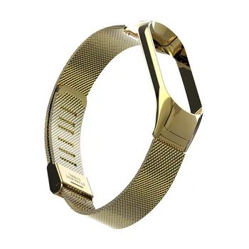 

Stainless Steel Metal Wristband Magnetic Loop Mesh Watch Wrist Strap With Clasp Watch Accessories For Xiaomi Mi Band 3 Watch