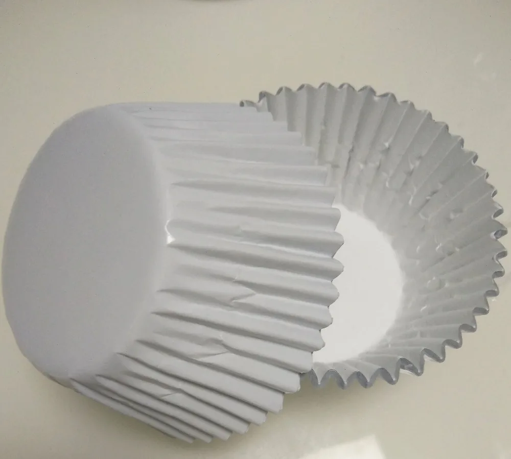 free shipping factory 1000pcs White Foil paper cupcake liner paper