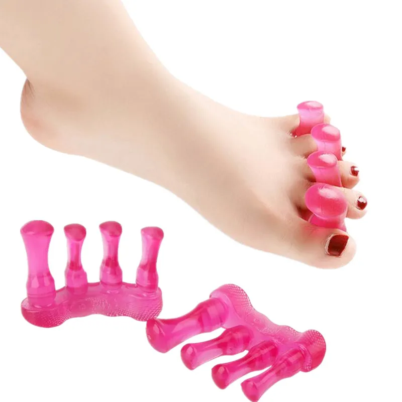 

Reusable Slicone Toe Separator Stretcher for Men and Women Hallux Valgus Straighter Professional Feet Care Bunion Silica Gel