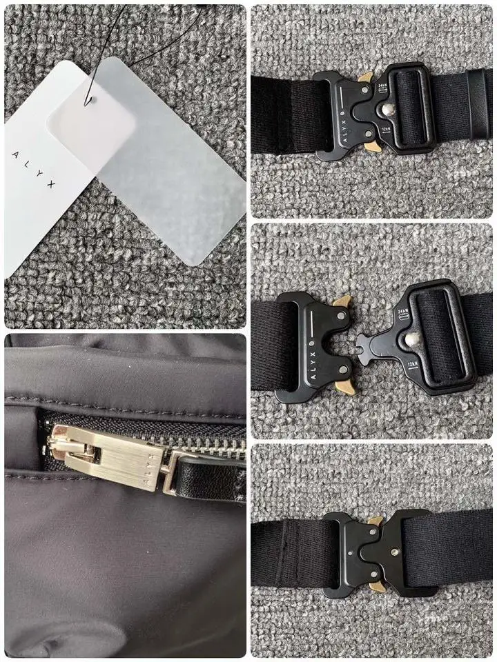 Alyx Bag Streetwear Hip-hop Satchel Functional Cord Buckle Small Cross Waist Shoulder Bag Phone Change  Pack ALYX Bags