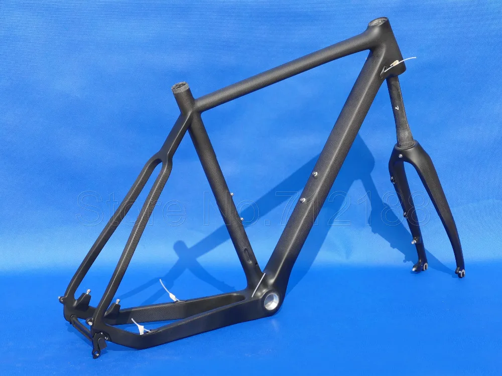 Cheap Toray Carbon Bicycle Cyclocross Frame Brand New Full Carbon Cyclo Cross Racing Bike Frame  And Fork 1