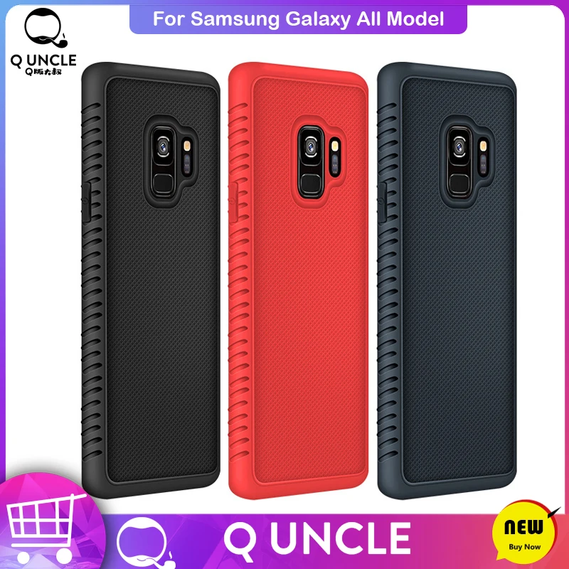 

For Samsung S10 S9 S8 Plus NOTE 10 8 9 plus A5 A6 J7 Bumper Shockproof Non-Slip Cover Anti-Fingerpri Soft Protective Phone Bag