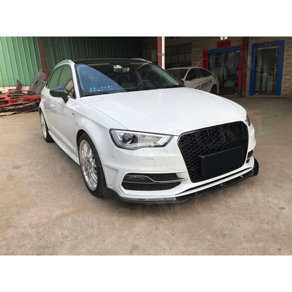 Передний бампер из углеродного волокна для Audi A3 S3 Hatchback 2014 2016 Non Standard Sedan