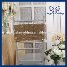 CH008A дешевые свадебные золотые блестки стул полоса