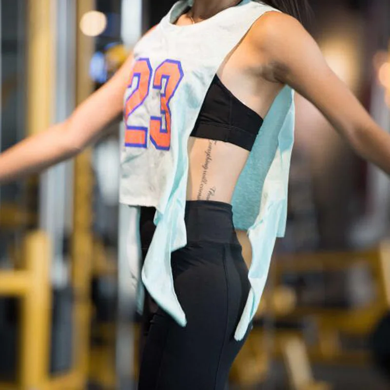 CHU YOGA Professional Back Hollow Loose Leisure Fitness Women Yoga Gym Sports Vest Sleeveless Tank Tops Sport Top Female V1423