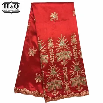 

Hot Sale African George Fabric Embroidered George Wrapper Fabric With High Quality For Woman Party Dress And African Clothing