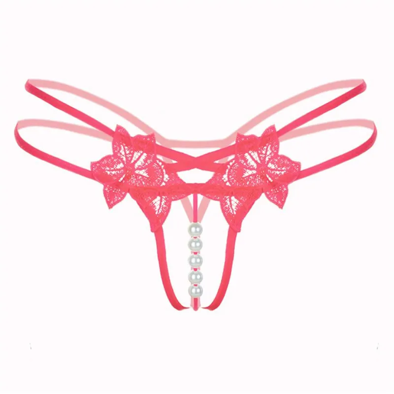Sexy Pendant Lady Pearl G String V-String Women Panties Low Waist Underwear 07