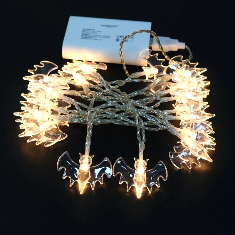 2018 LED usb bat Strip Light Holiday Lighting for Festival Halloween Decoration String Lamp Nightlights 2M 20leds | Освещение