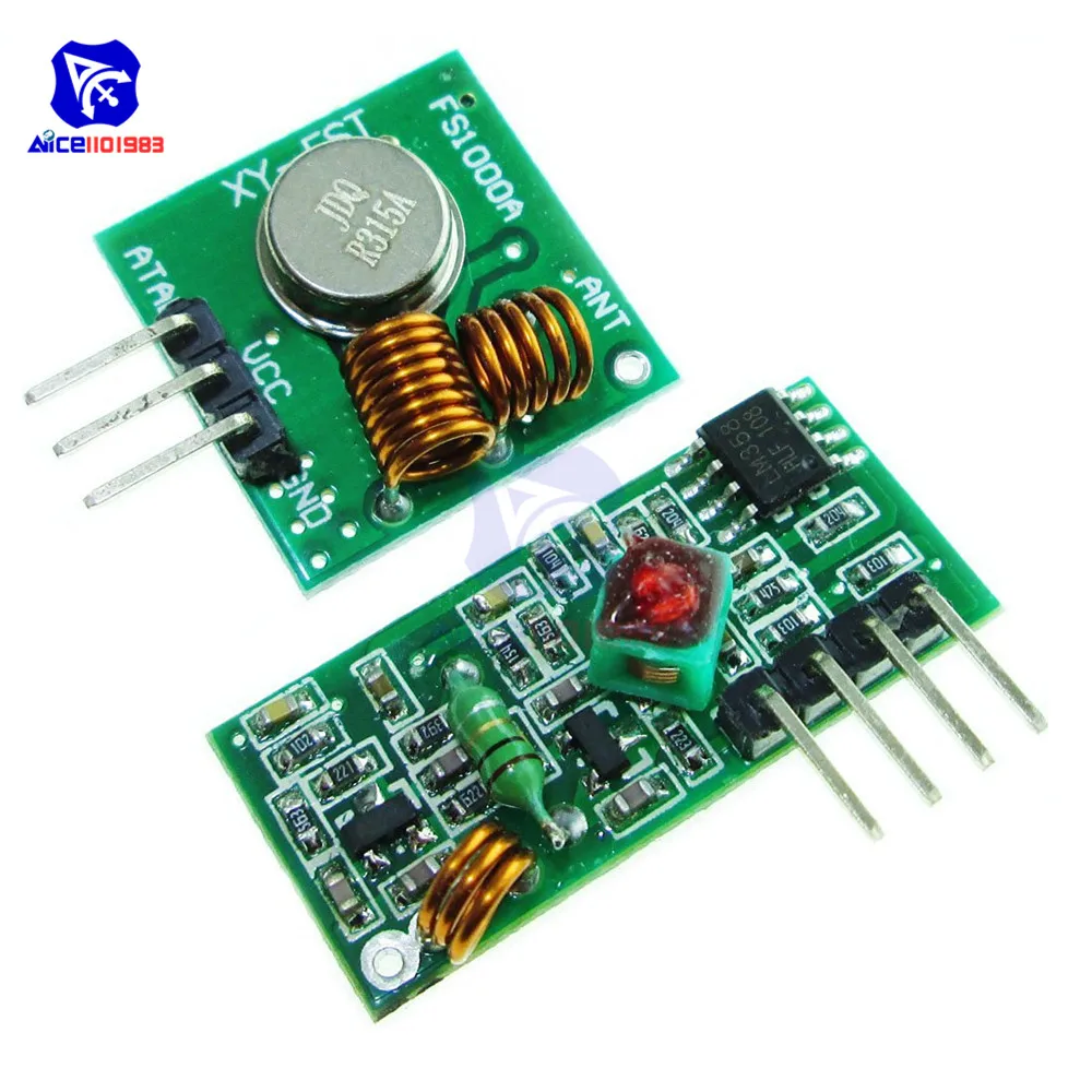 Беспроводной пульт дистанционного управления Модуль платы 315 МГц/433 мгц радиочастотный передатчик приемопередатчик для Arduino