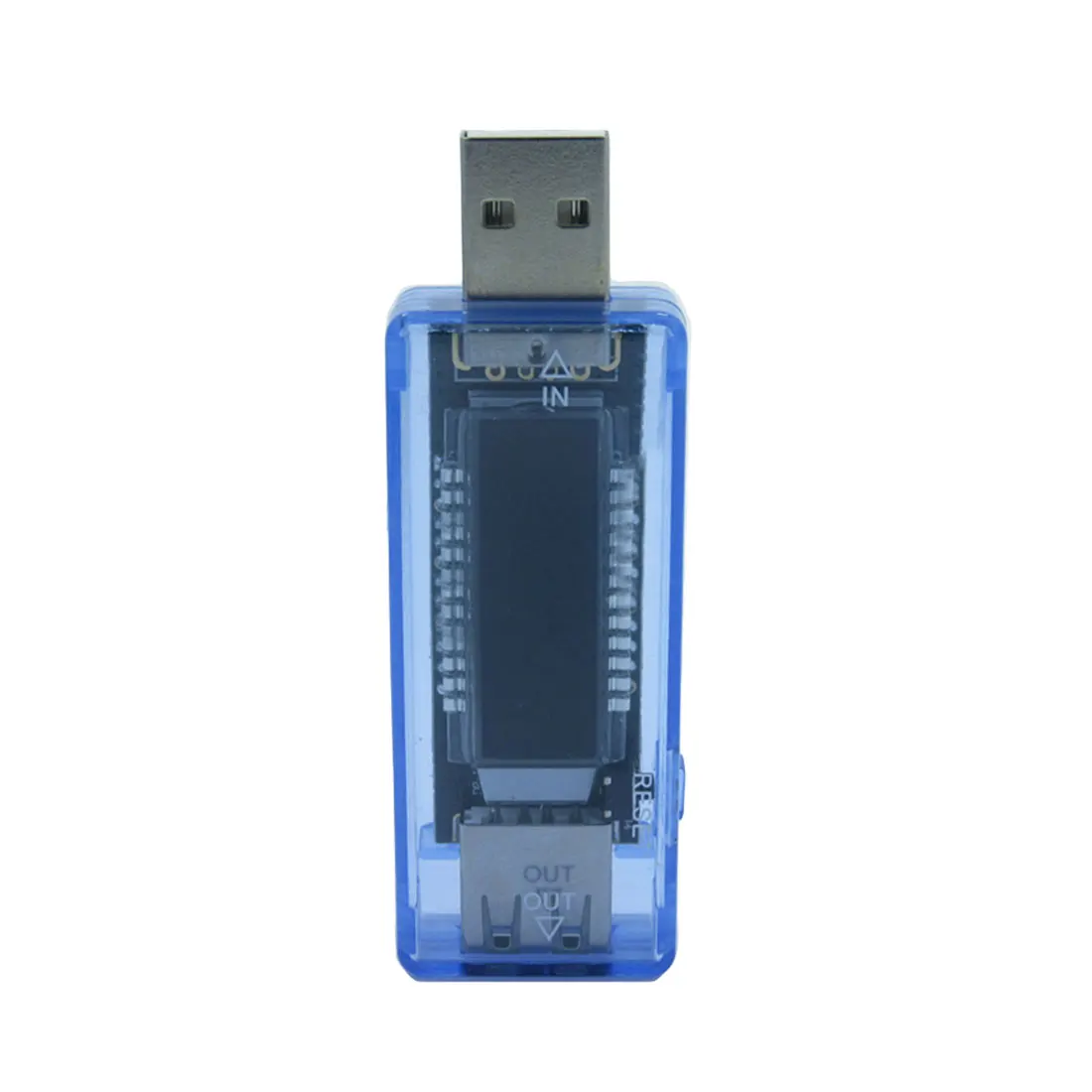 Plastic Transparent blue Digital voltmeter ammeter USB tester Voltmeter Accurate measurement Safe and reliable