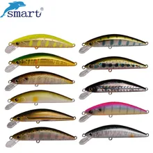 Sensible Excessive High quality Minnow Fishing Lure 65mm 5g 3D Eyes Isca Synthetic Sinking Baits Lifelike Wobblers Crankbait with VMC Hooks