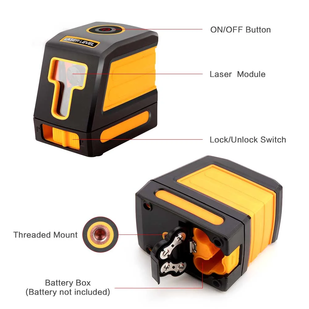 2 линии лазерный уровень поперечные линии самонивелирующиеся Горизонтальные и вертикальные поперечные линии выравнивания Мини красные