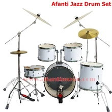 5 font b Drums b font 4 Cymbals Lvory color Afanti font b Music b font