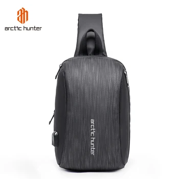 

ARCTIC HUNTER Men USB Waterproof Chest Bag Male Leisure Messenger Shoulder Bag For Teenagers Travel Crossbody Bolsas