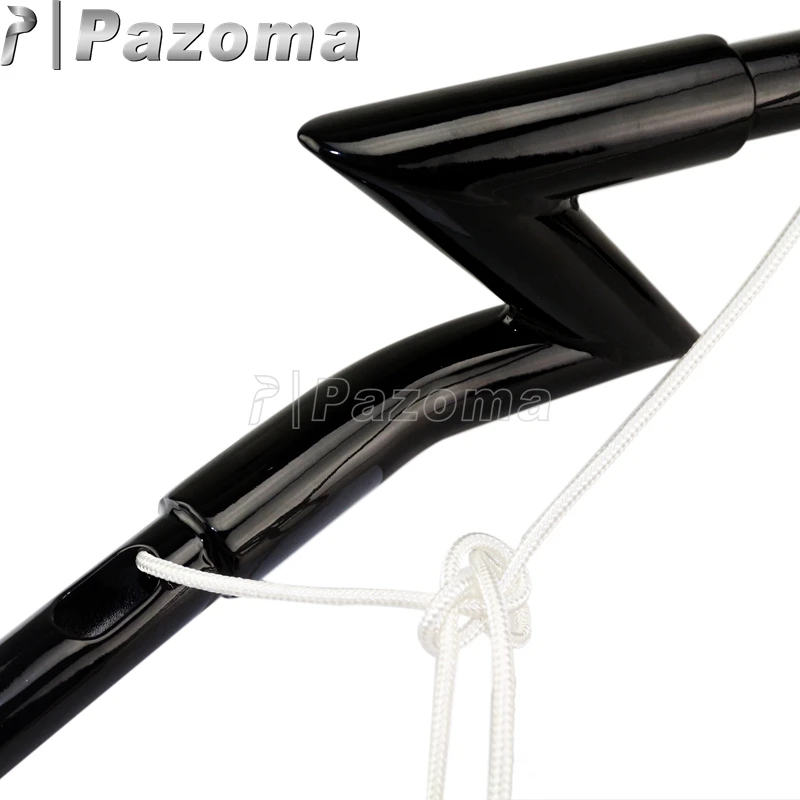 Черный мотоцикл 1 &quotClubman Drag Bar Crazy Z руль для Harley Softail Dyna Sportster XL Touring Bobber Chopper