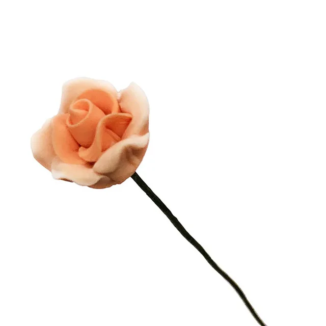 10Pcs 1/12 Dollhouse Miniature Accessories Mini Yellow Chinese Rose Simulation Flower Model Toy for Doll House Decoration 5