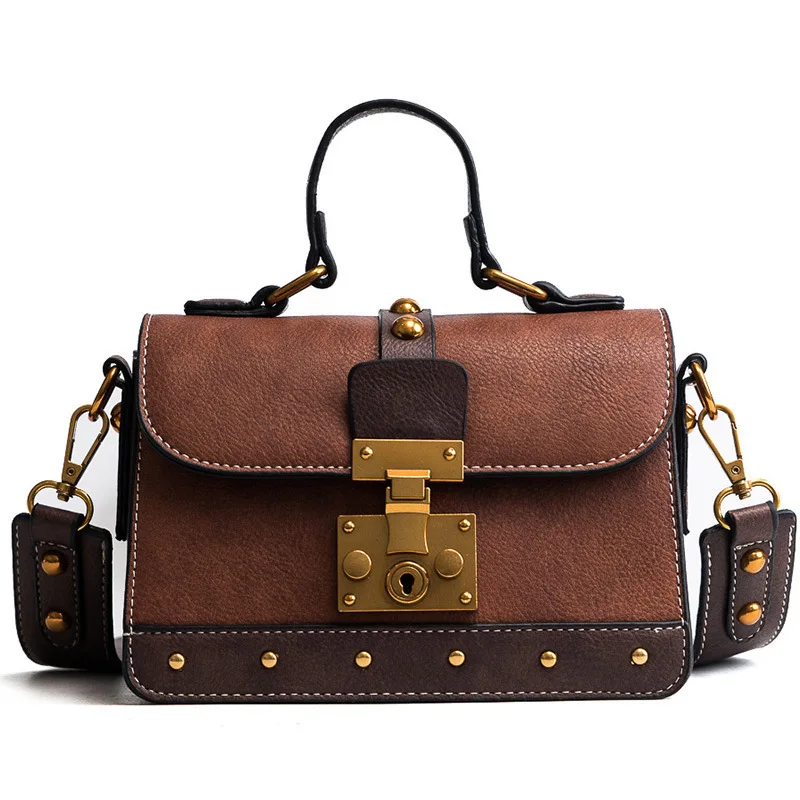 

Small Vintage Leather Handbags Women Tote Shoulder Messenger Bags Famous Brand Luxury Designer For 2018 Bolsa Feminina Sac Mujer