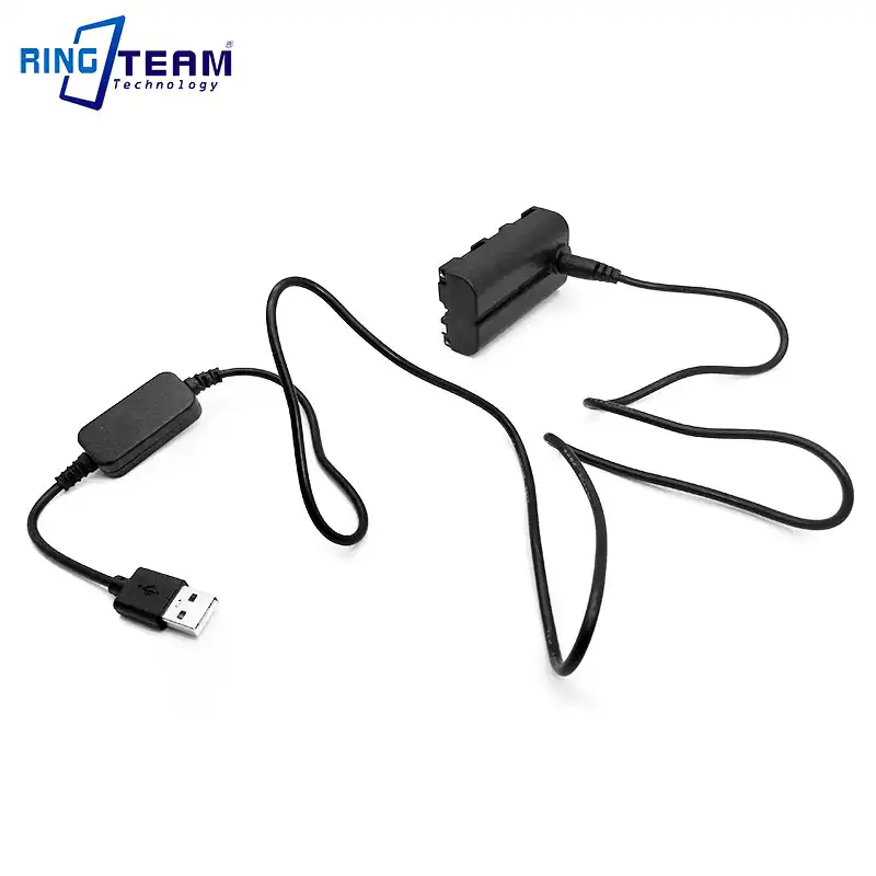 USB 5V привод силовой кабель + NP-F550 NP-F970 батарея CN-AC2 DC муфта для Nanguan YongNuo Godox Фотография светодиодный светильник лампа - изображение