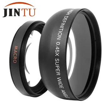 

JINTU 58mm 0.45x HD Wide Angle Macro Lens for Canon 70D 60D 700D 650D 600D 550D 7D With 18-55mm 70-300mm 70-200mm Lens