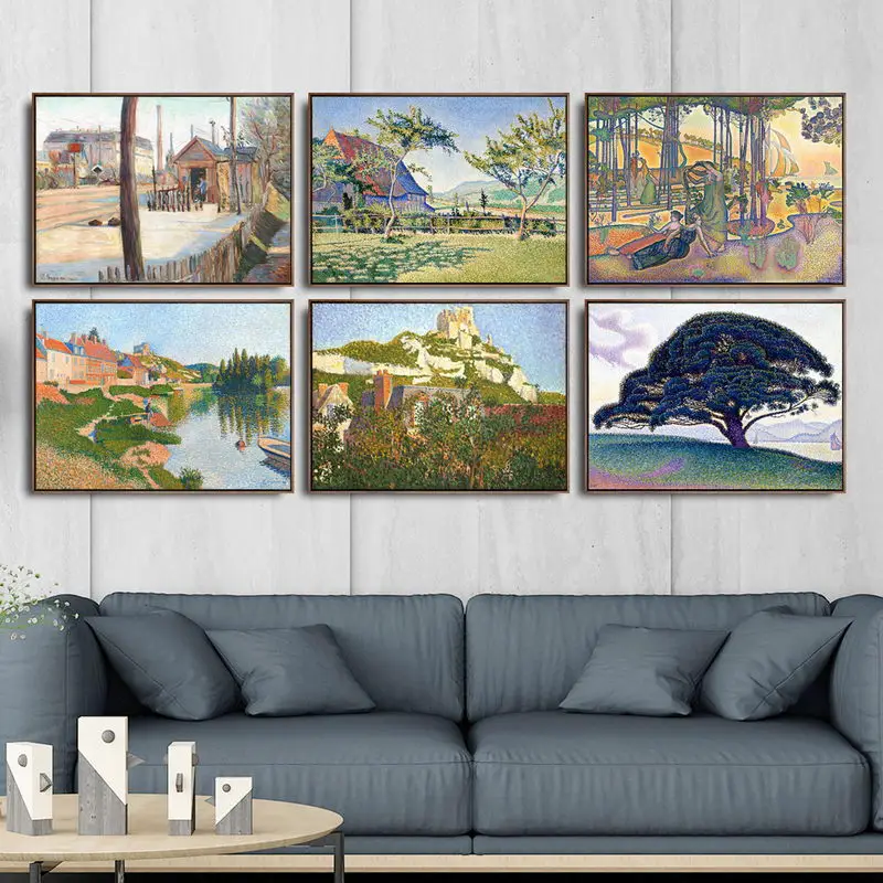 

Home Decoration Art Wall Pictures Fro Living Room Poster Print Canvas Paintings French Paul Signac Tupelo
