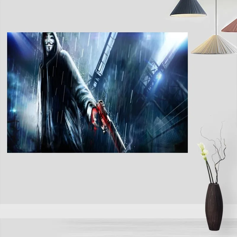Новое поступление V for Vendetta Настенные постеры современный