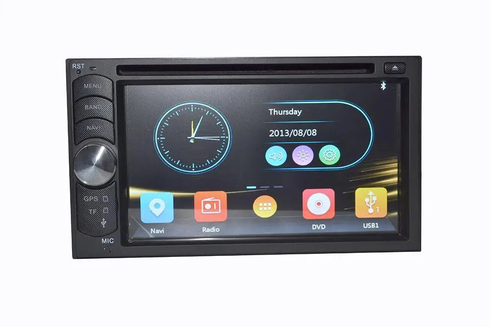 Cheap universal 2 Din 6.2" in-dash Car DVD player with GPS,Map,BT/TV/Big USB slot,audio Radio stereo,Car multimedia headunit video 4