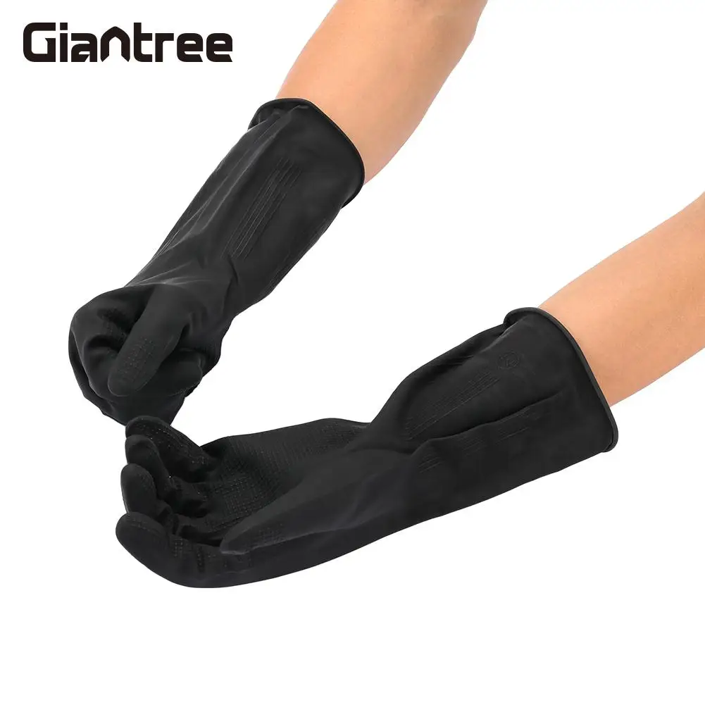 

1Pair Universal Nylon Nitrile Dipping Wearproof Safety Gloves Industry Working Gloves