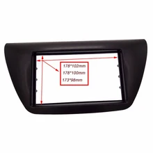 2 Din Car Stereo Fascia fit Per Il 2006 Mitsubishi Lancer IX facia Dash Lunetta Refitting Kit di Copertura Trim radio fascia pannello