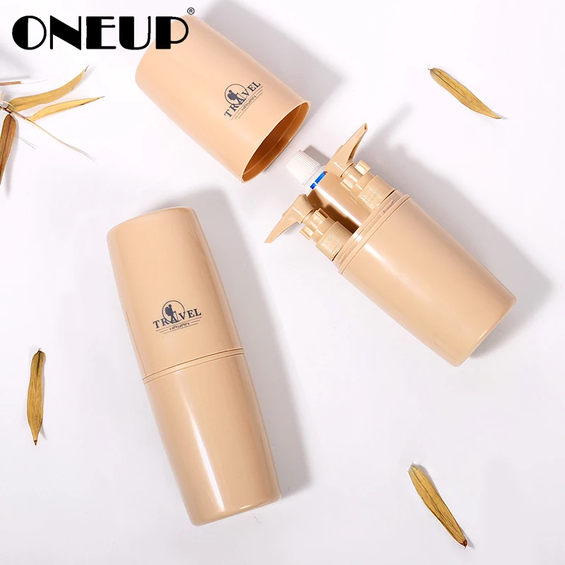 

ONEUP Portable Travel Wash Cup Creative Travel Wash Toiletries Toothbrush Toothpaste Gargle Water Cup Set Outdoor Bathroom Sets