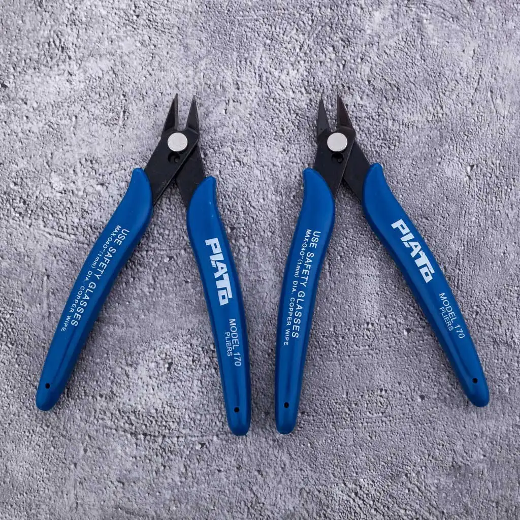 

Electrical Wire Cable Cutters Anti-slip Side Cutters Snips Flush Nipper Mini Diagonal Pliers Hand Tools
