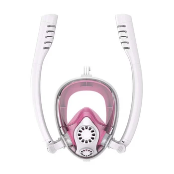 

Double Breath Tube Swimming Mask Anti-Fog Anti-Leak Snorkeling Diving Mask For Diving Full Face Under Water Snorkel Masks