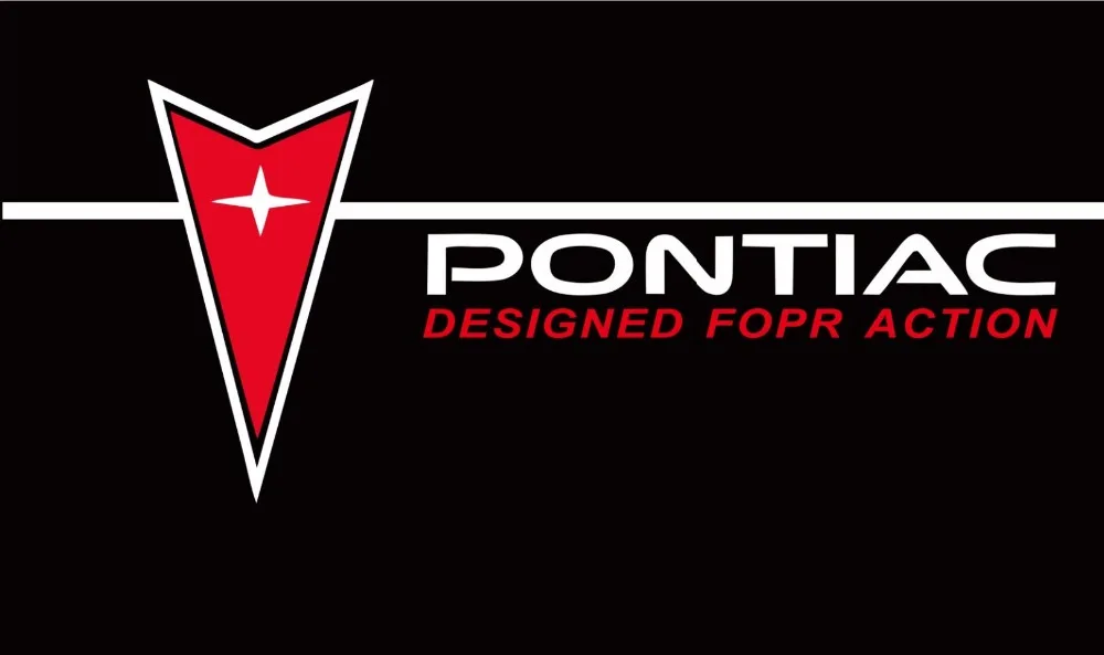Флаг Pontiac размер 90 х150 см 100% полиэстер бесплатная доставка | Дом и сад