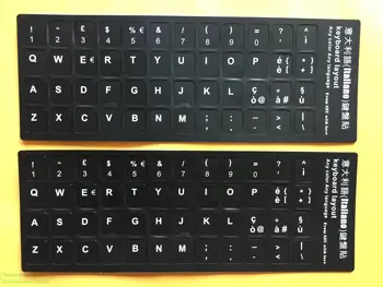 

100pcs/lot Italian Keyboard Sticker Italy Alphabet For laptop desktop keyboards Stickers 11.6 12 13.3 14 15.4 17.3 inch keyboard