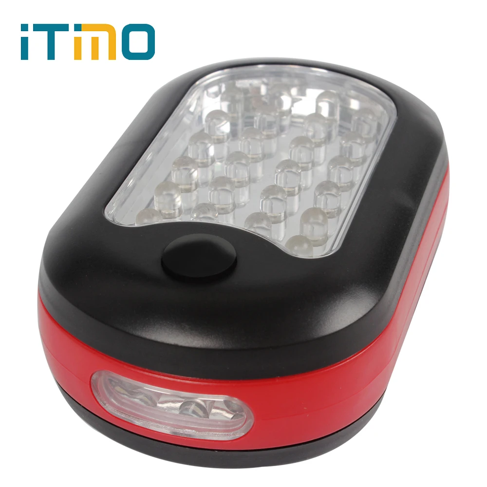 Portable LED Hook Light Magnetic Flashlight Torch 27 LED Bulbs Super Bright Magnet Work Lamp for