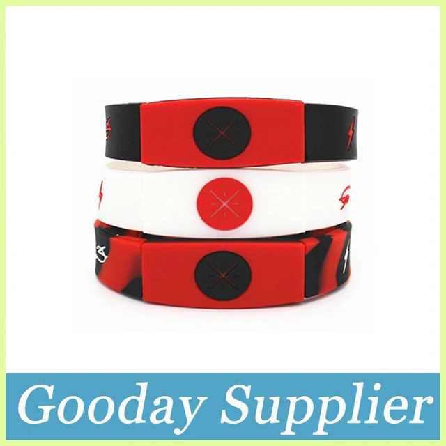 Basketballer Wade Silicone Bracelet Mix Color Debossed Rubber Basketballer Wade Silicone Bracelet Mix Color Debossed Rubber Wristband 3 Colors Fashion Thick Band For