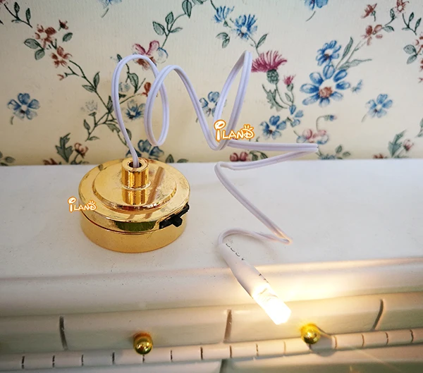 

1:12 Dollhouse Miniature LED Light Battery Operated With Switch DiY Toy Accessory #LCO01