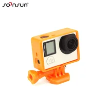 SOONSUN стандартная рамка крепление корпус защитный корпус чехол для GoPro Hero 4 3+ 3 Спортивная камера рамка крепление аксессуары